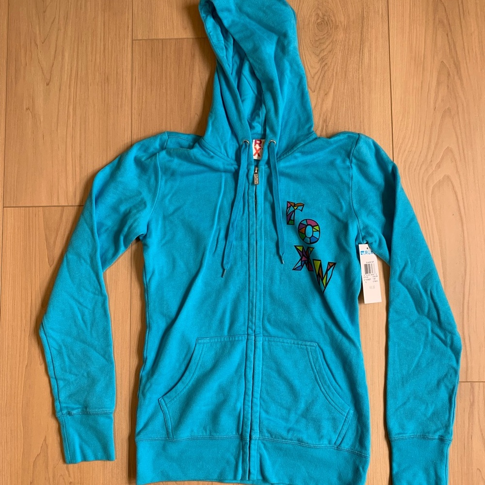 Roxy Blue Zip-Up Hoodie